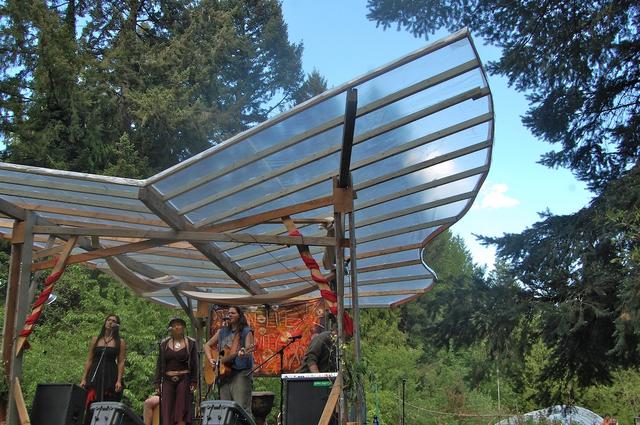 Butterfly roof during Bloom 2010